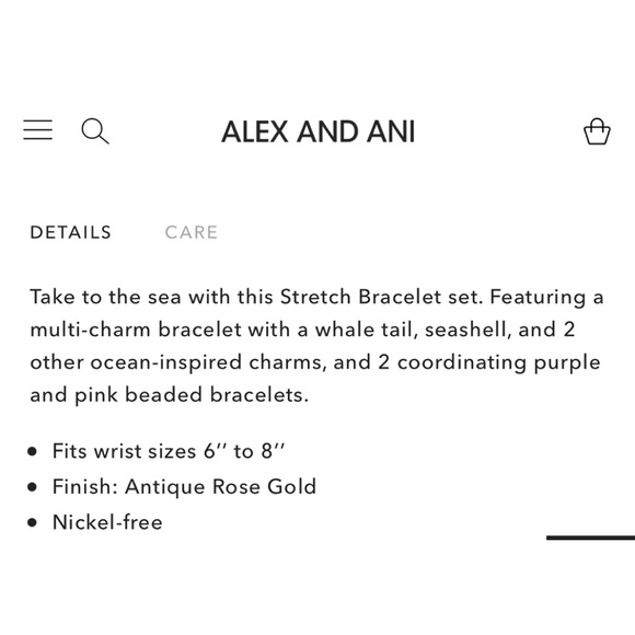 Alex and Ani Whale Tail Stretch set of 3 - Picture 4 of 4